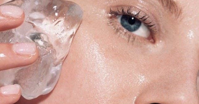 dicas de beleza com gelo